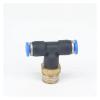 IDGTTLDF 5-Piece 1/4-Inch Male-Thread Pneumatic T-Fitting for 4 mm Tube OD view 1