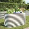 Myheimly Galvanized Steel Raised Garden Bed, Silver, 160 x 80 x 81 cm view 1
