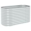 Myheimly Galvanized Steel Raised Garden Bed, Silver, 160 x 80 x 81 cm view 2