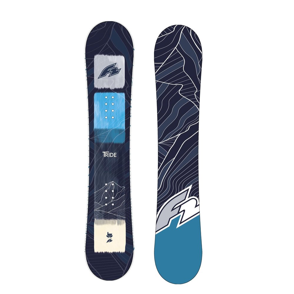 F2 Men's T-Ride Freestyle Snowboard, 154 cm, Blue, 2024/25
