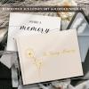 Lanpn Funeral Guest Book, In Loving Memory Memorial Book, Beige view 2