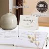 Lanpn Funeral Guest Book, In Loving Memory Memorial Book, Beige view 3