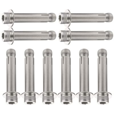 304 Stainless Steel Expansion Bolts, M8 x 100, 10 Pieces (M8 x 70 Variant)