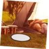 Milisten Round Silver Fireproof Grill Mat with Aluminum Foil and Fiberglass view 2
