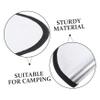 Milisten Round Silver Fireproof Grill Mat with Aluminum Foil and Fiberglass view 3