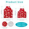 VAPOKF Kitchen & Server Aprons, 2-Pack with 4 Brooch Pins, One Large and One Medium view 2