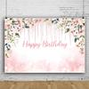 Xiaoterna 4.5 x 3 m Pink Princess Birthday Flower Garden Photography Backdrop view 2