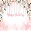 Xiaoterna 4.5 x 3 m Pink Princess Birthday Flower Garden Photography Backdrop view 4