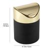 Ericetion Mini Desktop Trash Can with Lid view 2