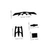 Padded Bicycle Helmet Inserts, Breathable, Adjustable, Black, 1 Set view 2