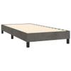 IKAYAA Box Spring Bed with Mattress, 90 x 190 cm, Dark Gray Velvet view 4