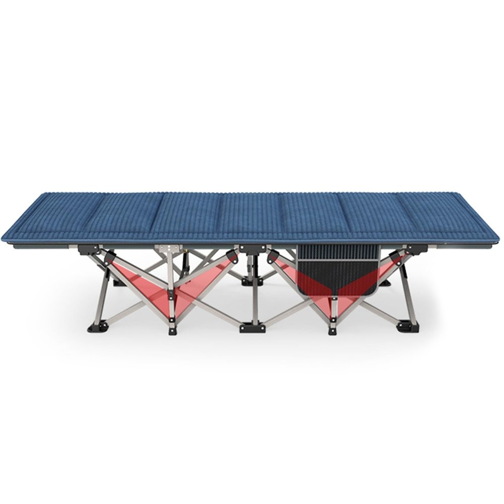 Folding Camping Cot with Mattress, 71 x 190 cm, 110 kg Capacity