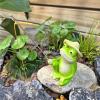 Jvjggag Garden Ornament, Outdoor Frog Statue view 3