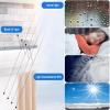 Transparent Polycarbonate Door Awning, UV-Resistant, 50 x 60 cm / 20 x 24 in view 2