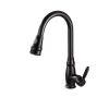 Kitchen Faucet, Pure Copper with Filter, 360° Swivel Pull-Down Sprayer, Sink Mixer (SLT123B) view 1