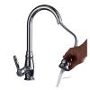 Kitchen Faucet, Pure Copper with Filter, 360° Swivel Pull-Down Sprayer, Sink Mixer (SLT123B) view 3