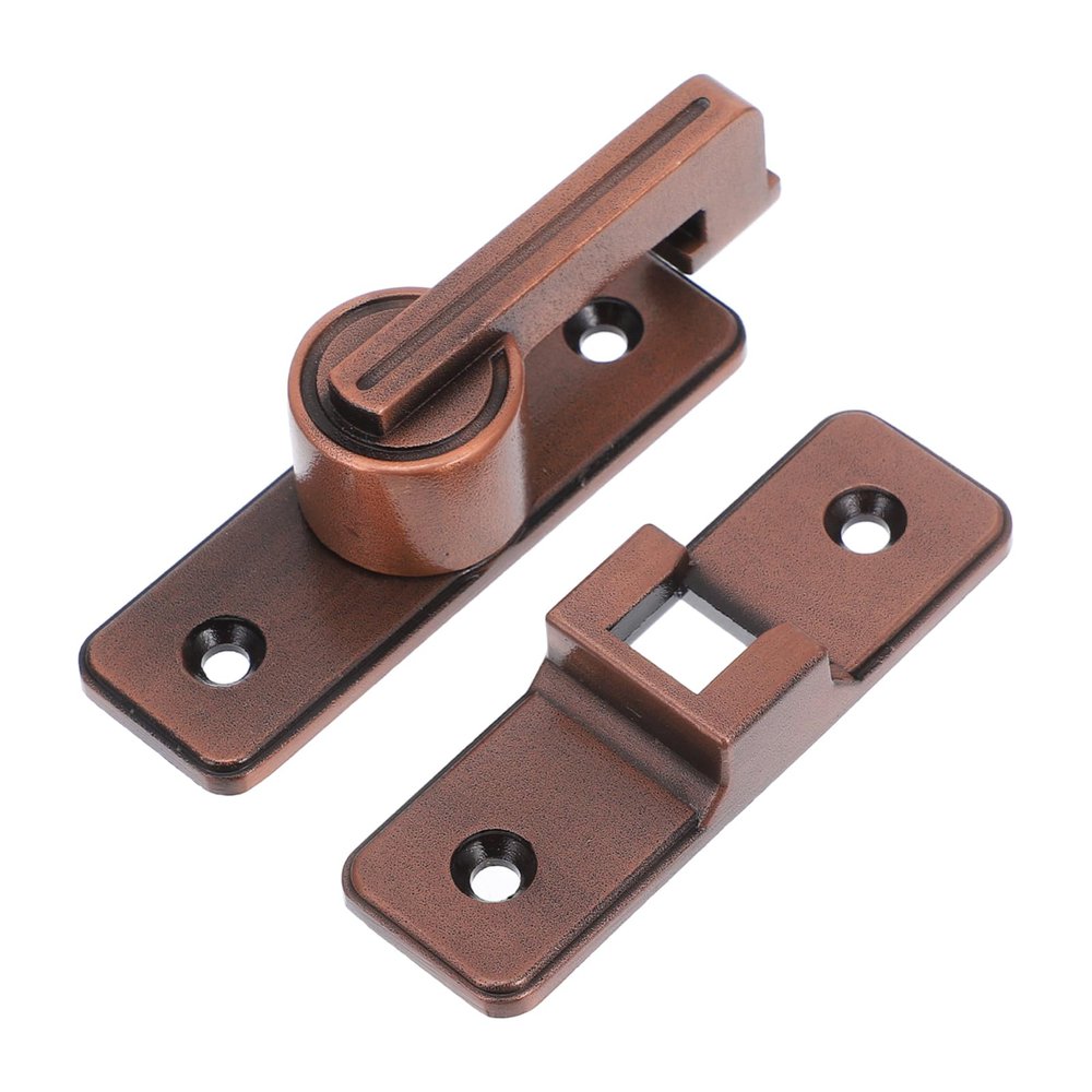 OSALADI Stainless Steel Sliding Door Bolt Lock, Durable and Easy to Install, Dark Red