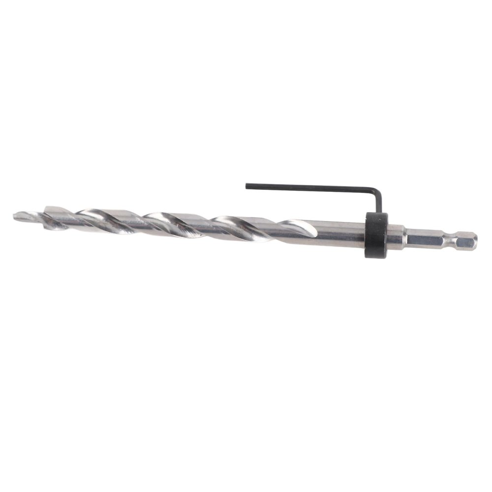 3/8-Inch Brad-Point Drill Bit for Wood with Adjustable Depth Stop