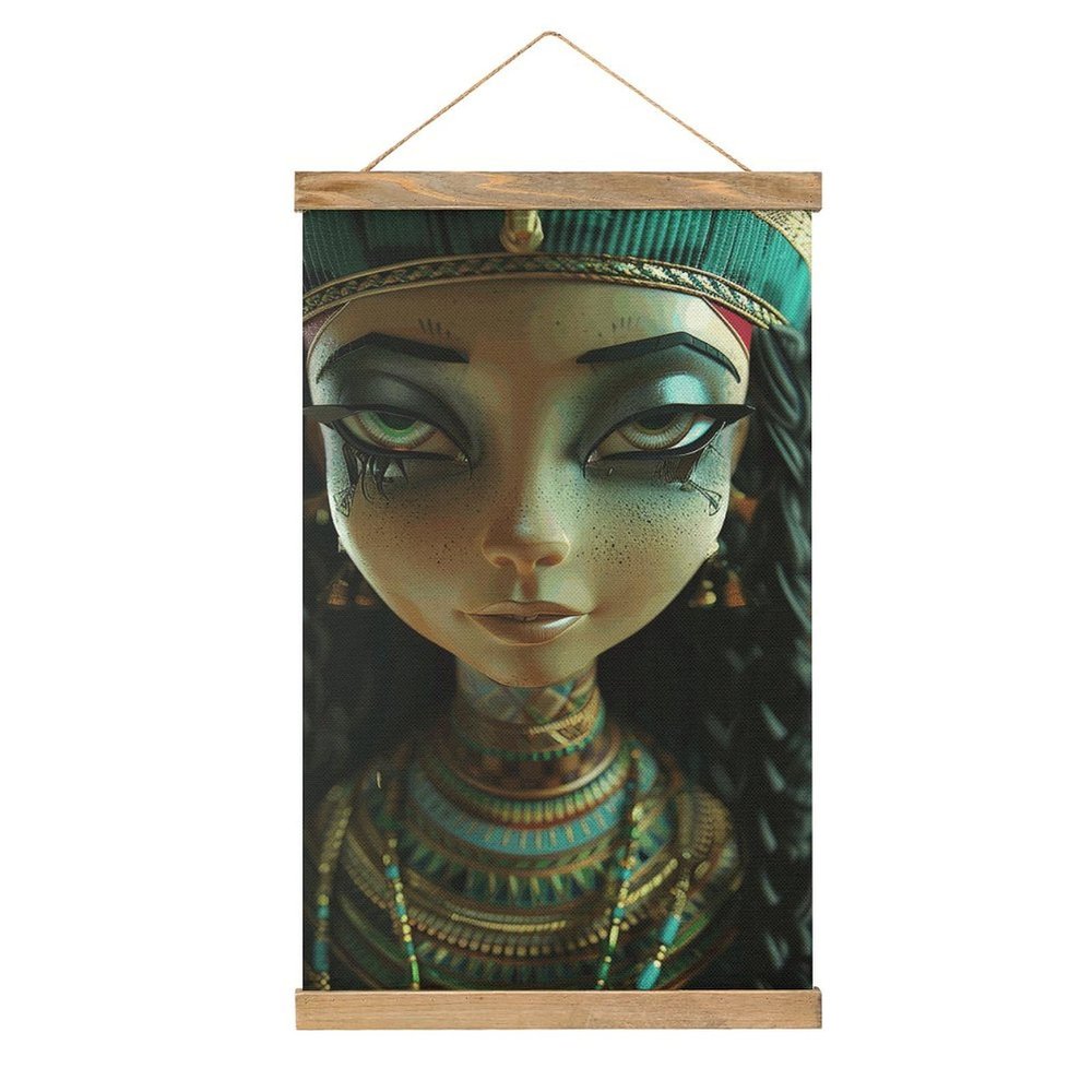GFLFMXZW Long Vertical Canvas Poster, Blurred Lighting Style Wall Art, Ready to Hang, Bedroom Decor