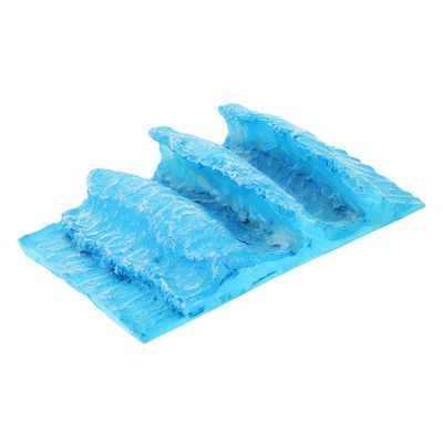 HEMOTON Realistic Resin Wave Ornament for Sand Table Landscapes