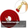 Queue Barrier Velvet Rope with Gold Fasteners, Green, 9 ft/274 cm view 3
