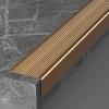 L-Shaped Metal Stair Nosing, 2 in. Wide, Non-Slip Stair Edge Protector, Gold, 1.5 m view 1