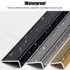 L-Shaped Metal Stair Nosing, 2 in. Wide, Non-Slip Stair Edge Protector, Gold, 1.5 m view 4