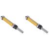 Woodworking Flush Trim Router Bit, 2-Piece, Top and Bottom Bearings, 1-1/2 in. H x 1/4 in. Shank view 1