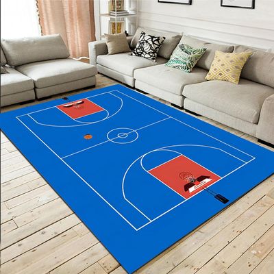 3D Basketball Court Rug, 80 x 120 cm, Soft Flannel