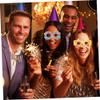 PARTYLANDIA Gold 60th Birthday Paper Glasses view 3