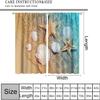 3D Sea Star Shell Blackout Curtain Panels, 183 x 214 cm view 2
