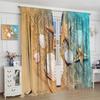 3D Sea Star Shell Blackout Curtain Panels, 183 x 214 cm view 4