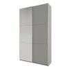 AGMAT-FURNITURE Katania 200 Sliding-Door Wardrobe, 2 Doors, 1 Mirror, 200 x 244 x 65 cm view 1