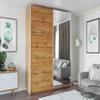AGMAT-FURNITURE Katania 200 Sliding-Door Wardrobe, 2 Doors, 1 Mirror, 200 x 244 x 65 cm view 3
