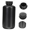 Gatuida 5-Piece Black PE Reagent Bottles with Screw Caps, UV-Resistant view 3
