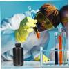 Gatuida 5-Piece Black PE Reagent Bottles with Screw Caps, UV-Resistant view 4