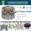 Outdoor Furniture Cover, 420D Oxford, Round, 300 x 135 cm view 3