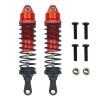 RC Car Shock Absorbers Compatible with Traxxas Slash 4x4 4WD/2WD and Rustler VXL, Aluminum Front & Rear, 1/10 Upgrade Parts, Red view 3