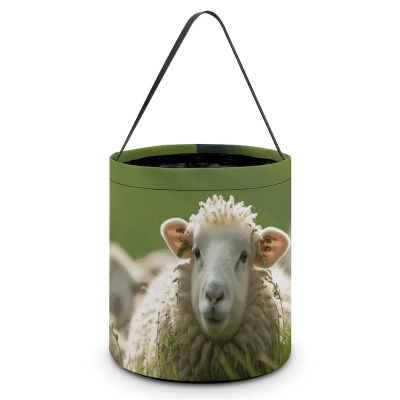 KTNML Printed Halloween Candy Basket, Sheep on the Hill, 20.1 x 21.1 cm