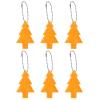 PATIKIL Reflective Christmas Tree Keychain Tags, 6-Pack, Gold view 1