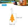 PATIKIL Reflective Christmas Tree Keychain Tags, 6-Pack, Gold view 2