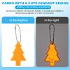 PATIKIL Reflective Christmas Tree Keychain Tags, 6-Pack, Gold view 4