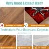 Xiaputcr Hard-Floor Protection Mat for Office Chairs, Non-Slip, 140 x 180 cm view 4