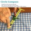 T-Shaped Sewing Gauge, 5-in-1 Sliding Ruler for Hems, Quilting and Measuring view 3