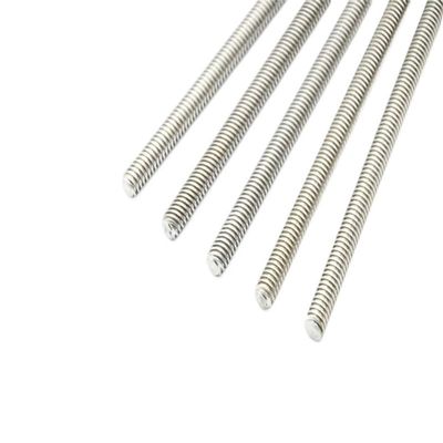 1 pc 304 Stainless Steel T12 Trapezoidal Lead Screw, 100–800 mm Length, 2/3/4/8/10/12/14 mm Lead, RUAJOGYNVM (T12, 4 mm Lead, 100 mm)