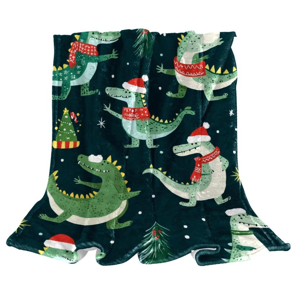 Soft Fleece Flannel Blanket for Kids, Teens and Adults, Doodle Pattern, 150 x 130 cm