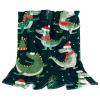 Soft Fleece Flannel Blanket for Kids, Teens and Adults, Doodle Pattern, 150 x 130 cm view 1