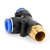 PD Pneumatic Quick Coupling, Male Thread M5, 1/8", 1/4", 3/8", 1/2", T-Type Three-Way Hose Connector, 6/8/10/12 mm, RUAJOGYNVM (PD6-03) view 4