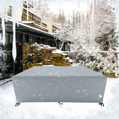 HNKDKJ Rectangular Patio Furniture Cover, Waterproof, Dustproof, UV-Resistant, Winter Protection, 105 x 100 x 90 cm