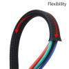 LHSJYG 1 m Cable Management Sleeve, 2–25 mm Braided Expandable Nylon Wrap, Red, 25 mm view 4